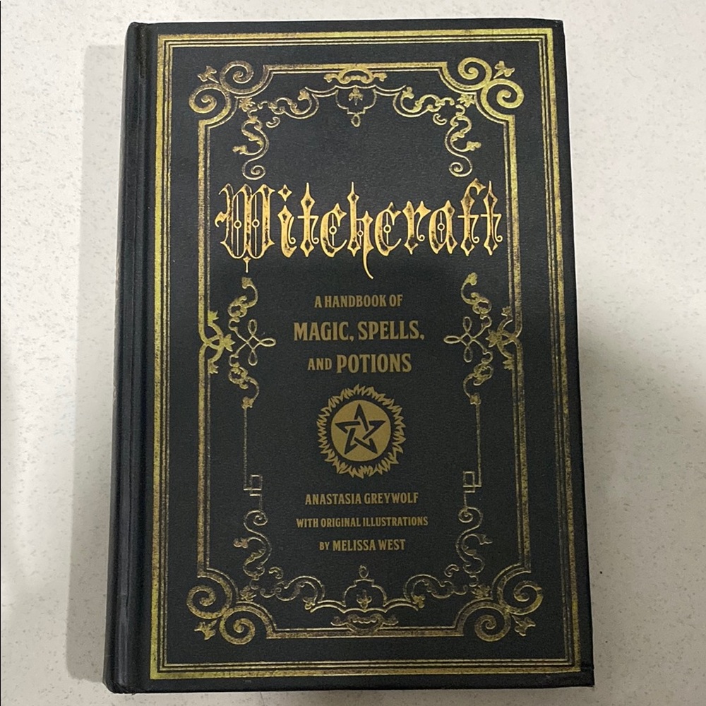 Witchcraft Handbook with Gold Detailing